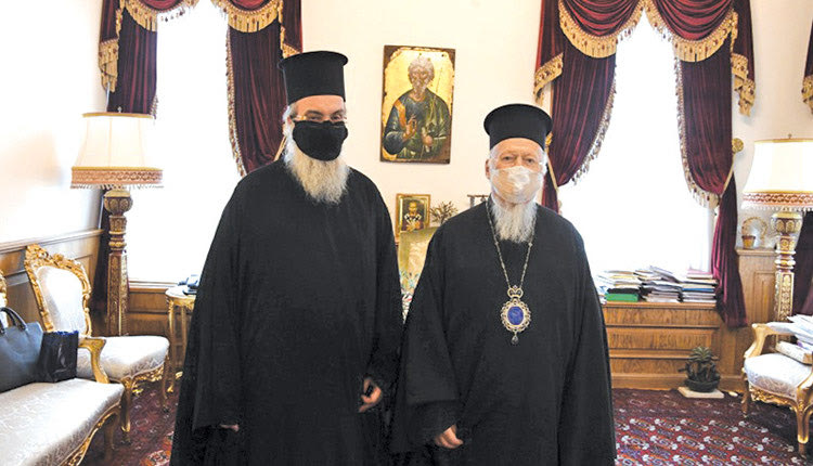 Ο κ. Αμφιλόχιος με τον Οικουμενικό Πατριάρχη 