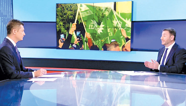 Συνέντευξη- την πρώτη μετά την εκλογή του-  στον Alpha και τον Αντώνη Σρόιτερ παραχώρησε ο Νίκος Ανδρουλάκης