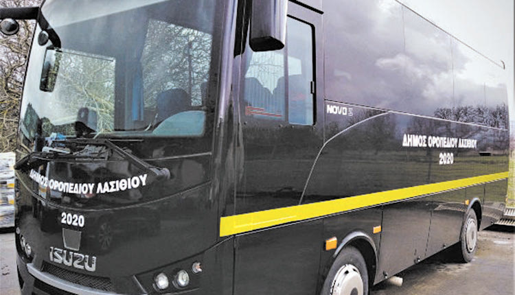 Το λεωφορείο του Οροπεδίου Λασιθίου στη διάθεση των δημοτών