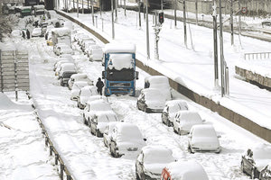 χιονια στην αττικη οδο