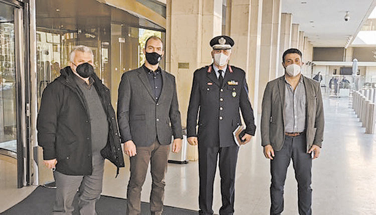 Από τη συνάντση με τον επιτελάρχη κ. Λαγουδάκη