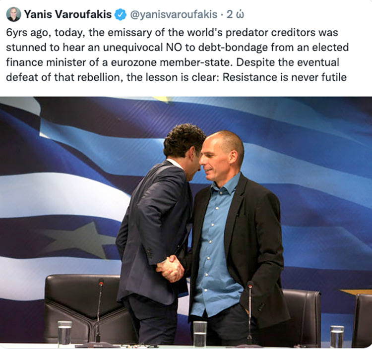 ΒΑΡΟΥΦΑΚΗΣ TWEET TOYI 