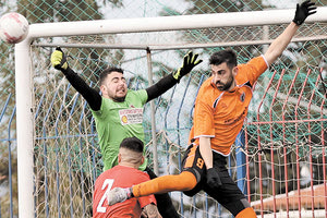 Εντυπωσιακό στιγμιότυπο από το ματς της Μινωϊκής με τη Βόνη.