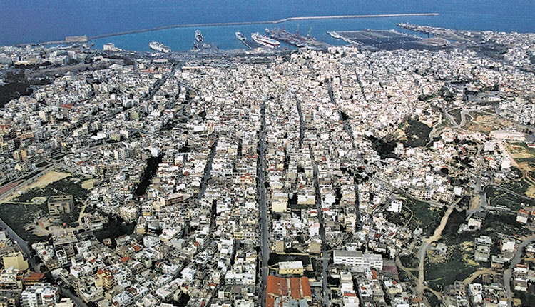 Ηράκλειο λιμάνι από ψηλά