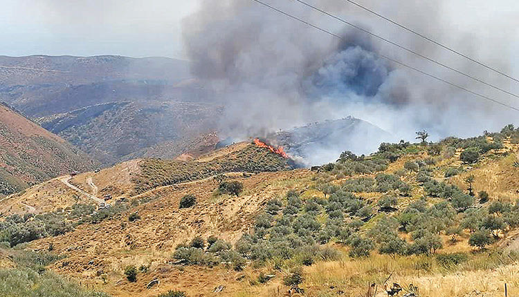 πυρόπληκτες περιοχές