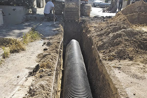 έργα για την κατασκευή νέων δικτύων ομβρίων της ΔΕΥΑΗ