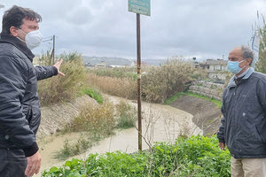 Ο Αντιπεριφερειάρχης Νίκος Συριγωνάκης στα ρέματα από την Περιφέρεια Κρήτης