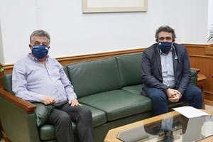 Με τον Περιφερειάχη Κρήτης Σταύρο Αρνατουάκη ο Νίκος Ηγουμενίδης