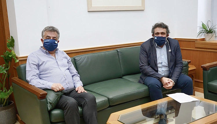 Με τον Περιφερειάχη Κρήτης Σταύρο Αρνατουάκη ο Νίκος Ηγουμενίδης
