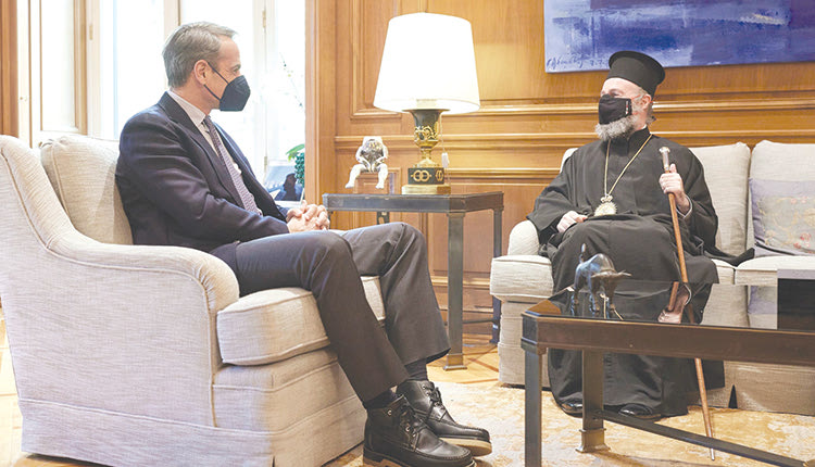 Ενδιαφέρουσα συνάντηση με τον πρωθυπουργό στο Μέγαρο Μαξίμου, στην Αθήνα, είχε τη Δευτέρα  ο Σεβασμιώτατος Αρχιεπίσκοπος Αυστραλίας κ.κ. Μακάριος.