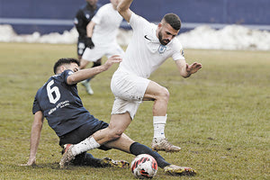 Ο Βρεττός σε μία προσπάθειά στο χθεσινό ματς του Ηροδότου