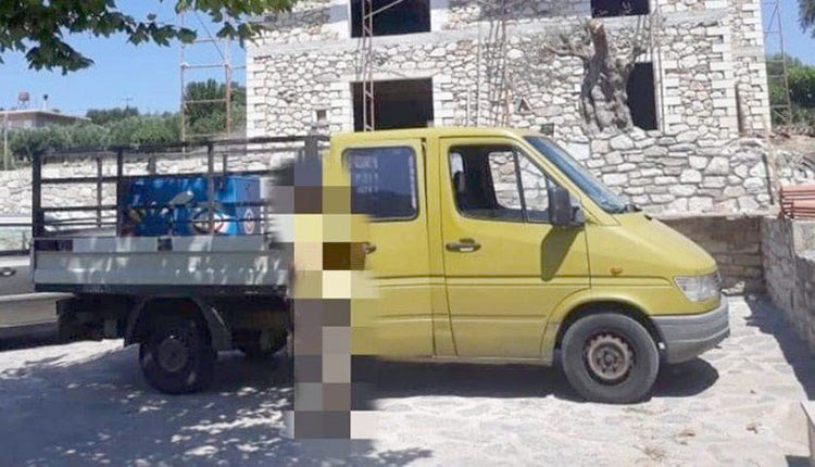 Το όχημα που έκλεψαν από τα Χανιά και βρέθηκε στις Σίσες