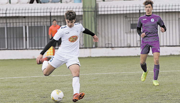  Στιγμιότυπο από τη χθεσινή επικράτηση της Μικτής Κ-15 ΕΠΣΗ των Χανίων