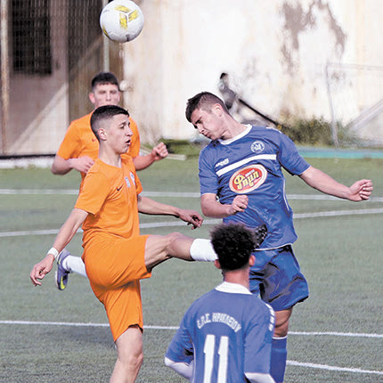   Φάση από το χθεσινό ματς των Μικτών Κ-17