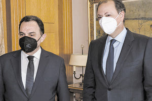 Μαζί στην τελετή Σπήλιος Λιβανός και Γιώργος Γεωργαντάς