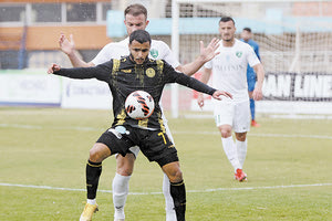 Ο Χοσάμ σε προσπάθειά του από το χθεσινό ματς