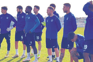 Ο Ντιέγκο Καπέλ έκανε την πρώτη του προπόνηση στον Ηρόδοτο (πέμπτος από αριστερά)