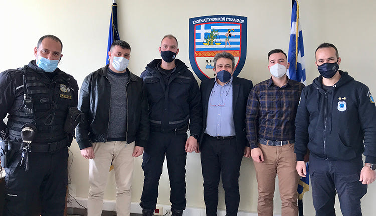 Συναντήσεις Ηγουμενίδη  με ένστολους του Ηρακλείου