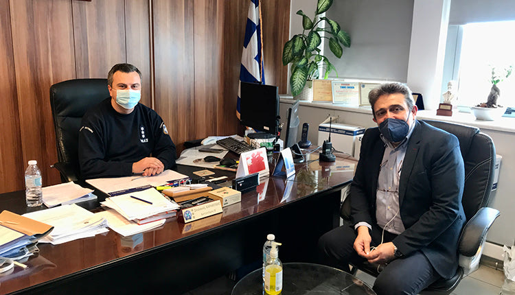 Συναντήσεις Ηγουμενίδη  με ένστολους του Ηρακλείου