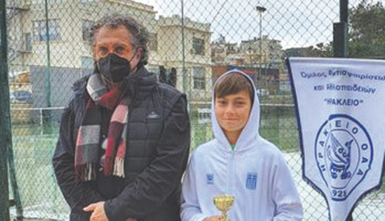 Ο Ζαβουργιανός με τον πρόεδρο του “Ηράκλειο” κ. Δελάκη