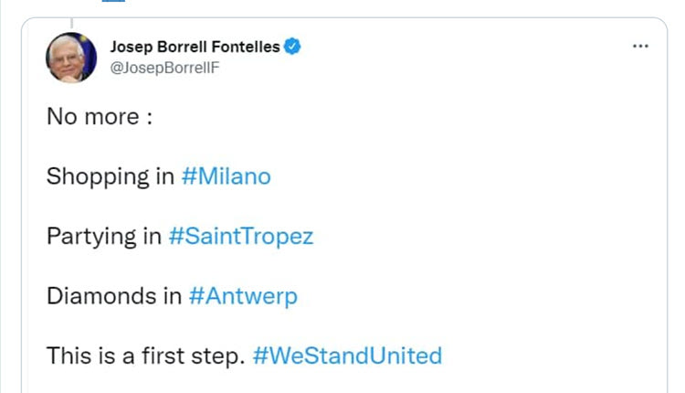 Ζοζέπ Μπορέλ τουί tweet