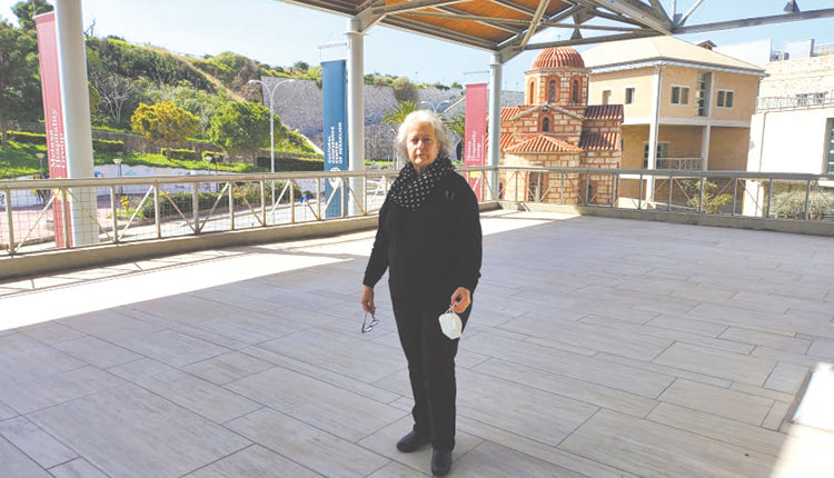 Η κ. Αρχοντάκη-Καλογεράκη στο χώρο του Πολιτιστικού Κέντρου