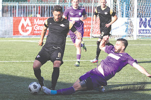 Ο Φραγκουλάκης πέτυχε το γκολ της ισοφάρισης για τον Αλμυρό