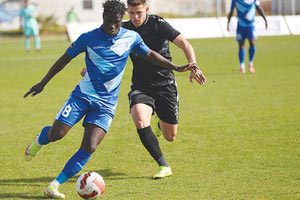 Ο Καντέ σε προσπάθειά του απο το χθεσινό νικηφόρο παιχνίδι του Ηροδότου