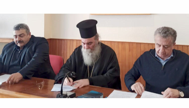 Σύμβαση για την ανακαίνιση του Συνεδριακού Κέντρου της Ορθοδόξου Ακαδημίας Κρήτης υπέγραψε ο Περιφερειάρχης Κρήτης