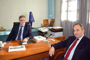 Γιάννης Πλακιωτάκης - Αντώνης Ζερβός στον Δήμο Αγίου Νικολάου