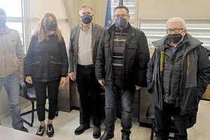 Κλιμάκιο του ΚΚΕ στην περιοχή Αρκαλοχωρίου