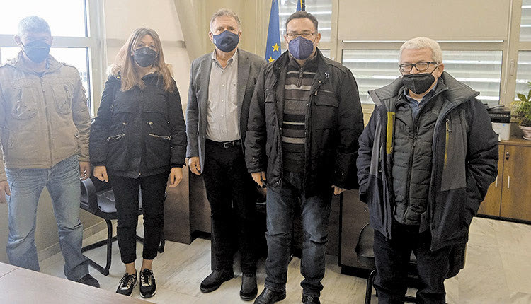Κλιμάκιο του ΚΚΕ στην περιοχή Αρκαλοχωρίου