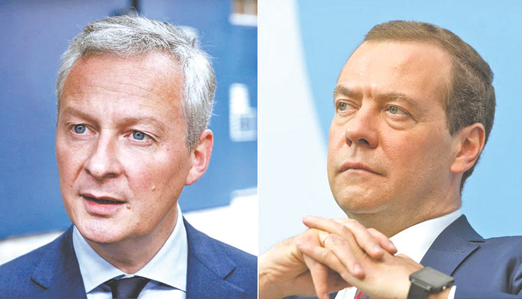 Παράλληλοι διάλογοι και ανεβασμένοι τόνοι μεταξύ του Γάλλου υπουργού Οικονομίας και του αντιπροέδρου του Συμβουλίου Ασφαλείας της Ρωσίας, αναφορικά με τις εξελίξεις στην Ουκρανία 