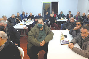 Παράγοντες και παλαίμαχοι του Εργοτέλη στην εκδήλωση