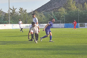 Στιγμιότυπο από τη νίκη της ΑΕΚ μέσα στη Δαμάστα