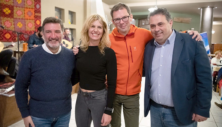 Ο κ. Πιτσούλης με τον Νορβηγό πρέσβη και την επίτιμη πρόξενο  Νορβηγίας, Σουηδίας, Δανίας στη Δυτική Κρήτη 