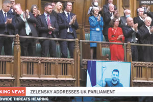 Μέσω βίντεο μίλησε στη Μεγάλη Βρετανία ο Ζελένσκι