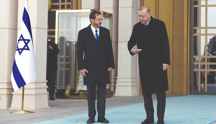 ο πρόεδρος Ερντογάν και ο Ισραηλινός πρόεδρος Χέρτζογκ παραχώρησαν κοινή συνέντευξη.