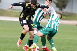 Ο Αλεξάκης σε φάση από το χθεσινό ματς του Εργοτέλη με τον Παναθηναϊκό Β’