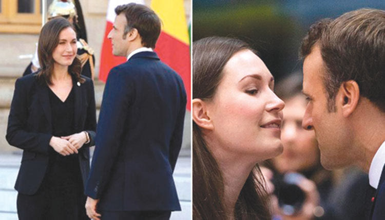 Η Σάνα Μάριν, πρωθυπουργός της Φινλανδίας, ήταν στις Βερσαλλίες, έχει συμπάθειες με τον Μακρόν