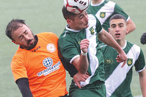 Φάση από το παιχνίδι του Κεραυνού με τον Πήγασο για την Α2