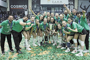Το 6ο κύπελλο Ελλάδας στην ιστορία του κατέκτησε το Ηράκλειο το γυναικείο τμήμα βόλεϊ του Παναθηναϊκού