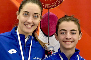 Η Βαρβέρη και ο Μήνος με τα μετάλλιά τους