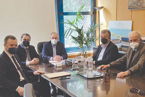 Αρναουτάκης και Σενετάκης συνόδευσαν τον κ. Λαμπρινό στα υπουργεία και ο πρόεδρος του Δικηγορικού Συλλόγου στη συνάντηση για το νέο Δικαστικό Μέγαρο Ηρακλείου