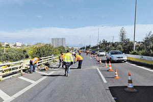 Ουρές ταλαιπωρίας λόγω έργων στον ΒΟΑΚ