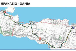 Η διαδρομή στην Κρήτη