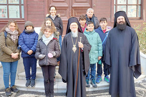 Mαθητές της ΣΤ΄ τάξης του 24ου Δημοτικού Σχολείου Ηρακλείου συνάντησαν τον κ.κ. Βαρθολομαίο