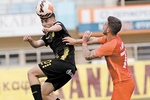 Στιγμιότυπο από το ματς του Εργοτέλη