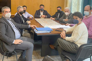 ο Μενέλαος Μποκέας στο Υπουργείο Υποδομών για τον κόμβο της Αχλάδας