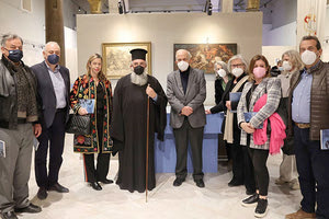 α εγκαίνια της έκθεσης « “απ’ τη μεριά των σοφών και των τρελών”: Αφιέρωμα στον Θεόφιλο Χατζημιχαήλ» που διοργανώνει ο Δήμος Ηρακλείου